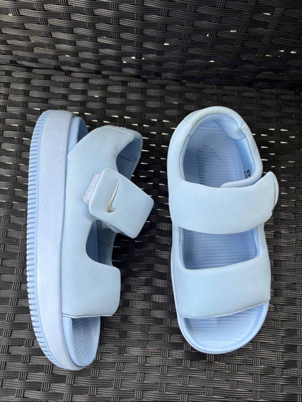 RARE Nike Calm Sandal Aluminum Blue Size 7 - Nike HQ Internal PR Sample